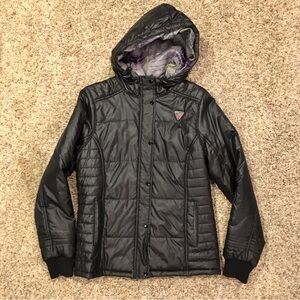 FOX RACING WOMENS PUFFY BUTTON UP COAT